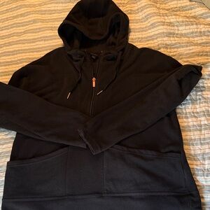 All in Motion Target Black Fleece Hoodie with Front Pockets